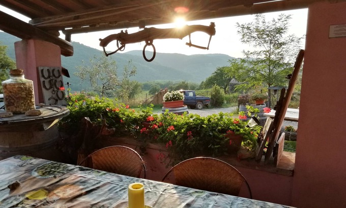 Radda in Chianti Other | Stone Farmhouse in Chianti Hill between Florence, Siena private veranda and lake