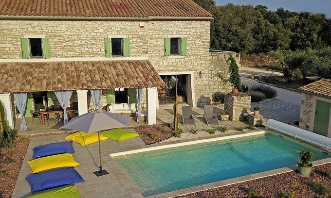 Orgnac-l'Aven House | Stone house, private pool, panoramic view, close to the Gorges de l'Ardèche