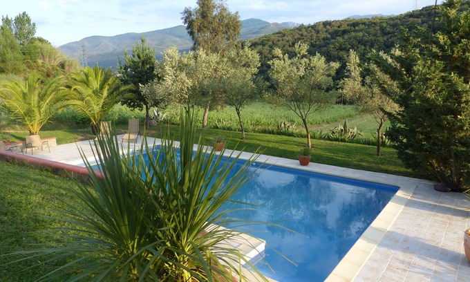 Ceret Apartment | Studio 2 people in the countryside with direct access to the pool and garden.