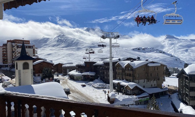 Val-Thorens Apartment | Studio Cabin for 5 people at the foot of the slopes in Val Thorens