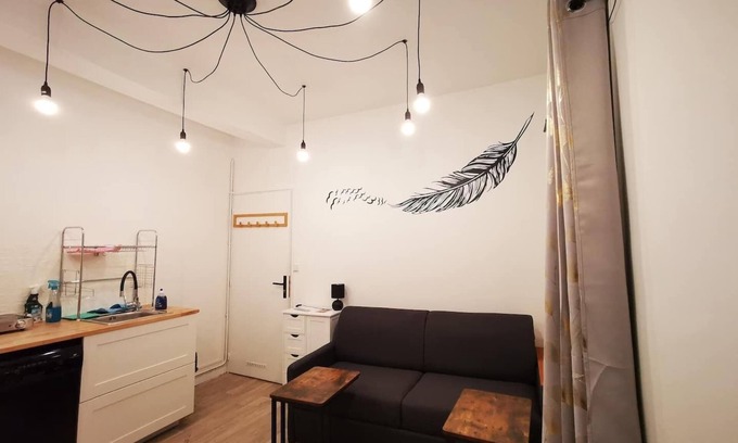 Rive-de-Gier Apartment | Studio City Center Rive de Gier | Netflix Wifi Ideal Displacement Pro