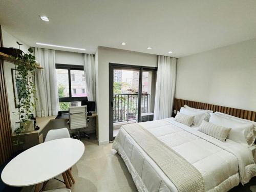 Campo Belo Apartment | Studio com cama Queen proximo do Shopping e Aeroporto