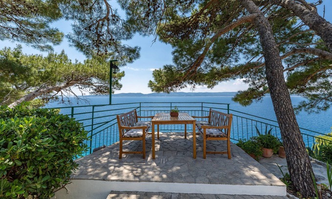 Brela Apartment | Studio flat with balcony and sea view Brela, Makarska (AS-2713-b)