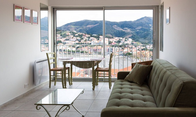 Banyuls-sur-Mer Apartment | Studio grand confort -Splendid panoramic view of the Bay of Banyuls