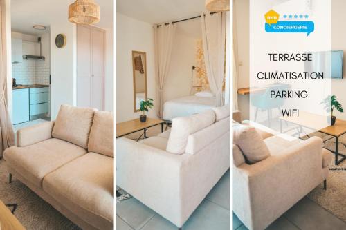 Sainte-Clotilde Centre Apartment | Studio Le Cosy Consulat - 2 voyageurs