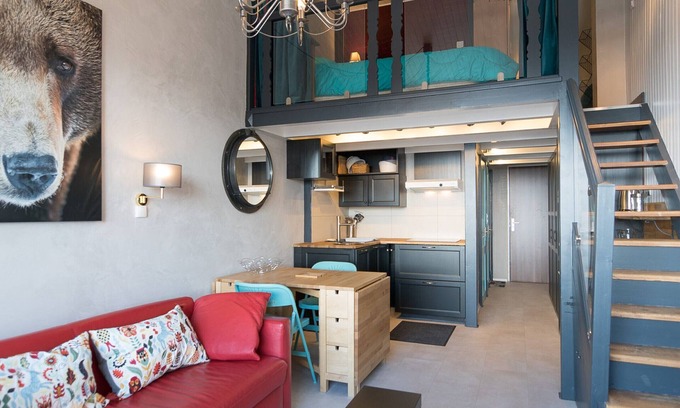 Val Claret Apartment | Studio + Mezzanine - Balcony - Wifi - 500m from slopes