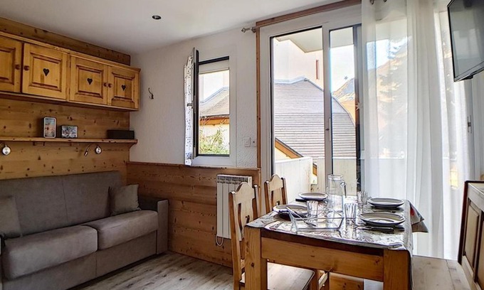 Reberty Apartment | Studio rénové proche pistes avec balcon, 4 pers, WIFI - FR-1-344-909