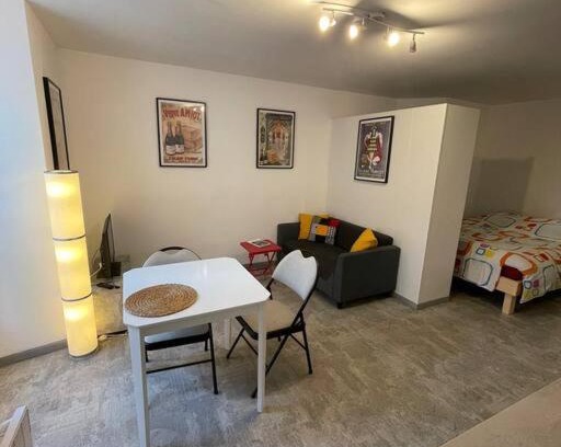 Doue-la-Fontaine Apartment | Studio RdC parking privé gratuit