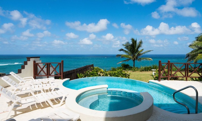 Marley Vale Villa | Stunning 5 Bedroom ocean front villa with pool featuring panoramic views