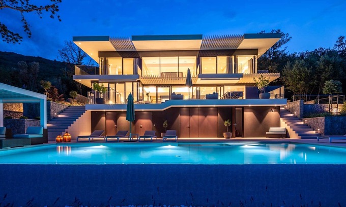 Medveja Villa | Stunning Kvarner Villa | 5 Bedrooms | Villa Aura Caesar | Stunning Sea Views &.