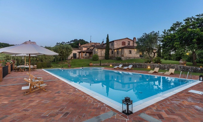 Monsummano Terme Villa | Stunning private villa for 10 people with hot tub, private pool, WIFI, A/C, TV and panoramic view