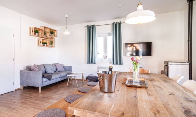 Frymburk House | Stunning private villa for 5 people with WIFI, TV, terrace and pets allowed