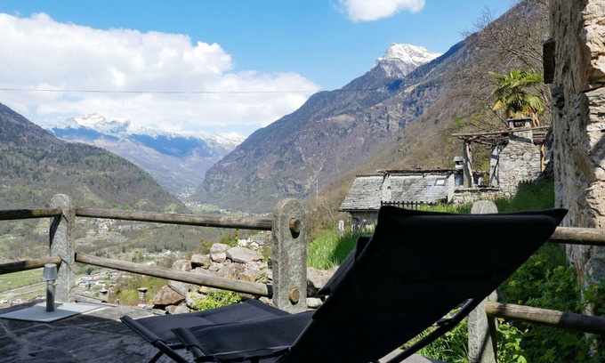 Malvaglia-dagro House | Stunning private villa for 2 people with WIFI, terrace and pets allowed