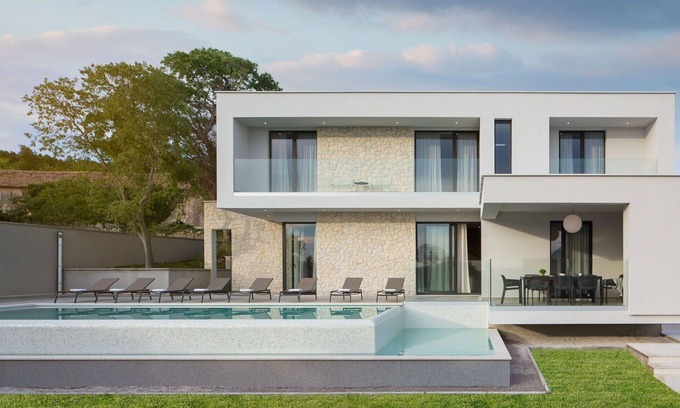 Viskovici Villa | Stunning private villa for 6 people with WIFI, private pool, A/C, TV, terrace and pets allowed