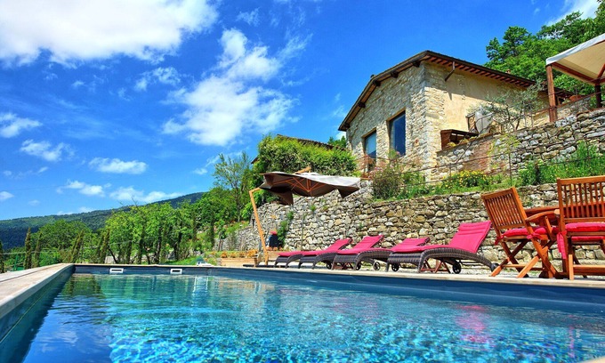 Sesto Fiorentino Villa | Stunning private villa with private pool, WIFI, A/C, TV, veranda, panoramic view, close to Florence