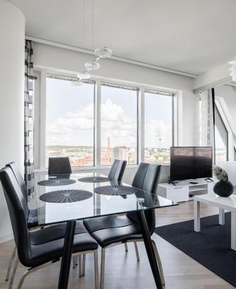 Tampere Apartment | Stunning Views 11th Floor 2BR Home with Sauna