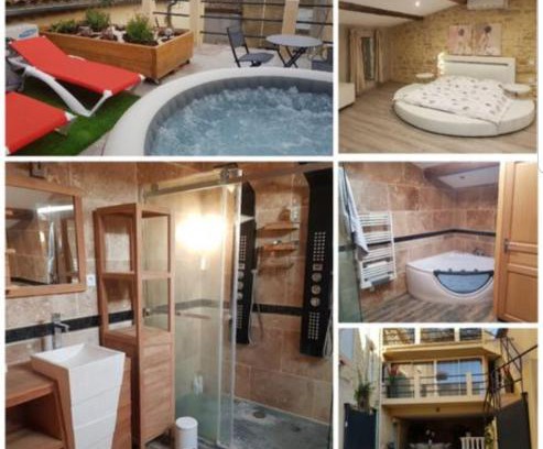 Ledenon House | Suite de charme avec terrasse, spa extérieur et petit piscine