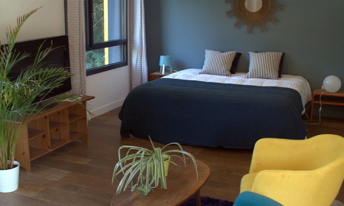 Saint-Cyr-au-Mont-d'Or House | Suite-Premium-Private Bathroom-Pool view-Accès Terrasse