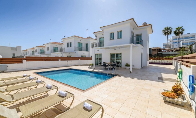 Protaras Villa | Sunrise Bay Villa #1 - Charming Protaras Centre Getaway