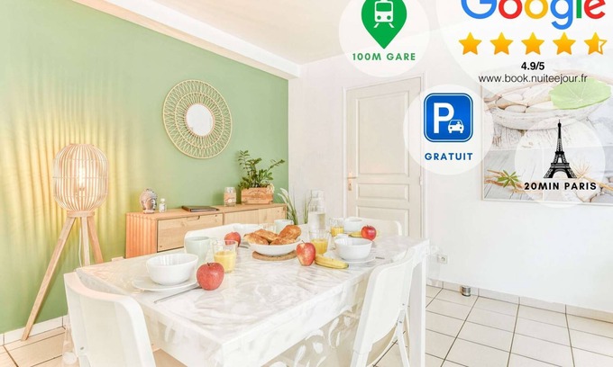 Saint-Cyr-l'Ecole Apartment | Superb 45m2 apartment fully equipped