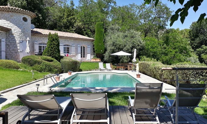Gairaut Villa | Superb villa sun swimming pool, quiet garden and sea view on the heights of Nice