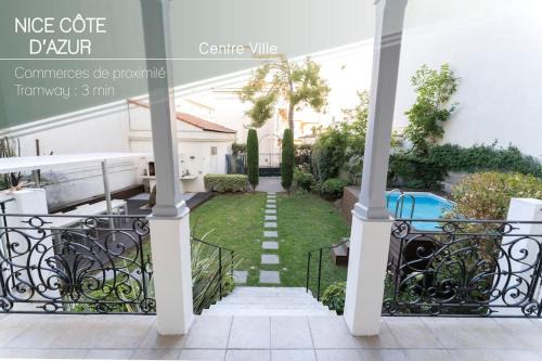 Nice City Centre Apartment | Superbe appartement avec jardin piscine, garage