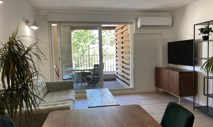 Homps Apartment | T2 Bord du Canal du Midi Piscine