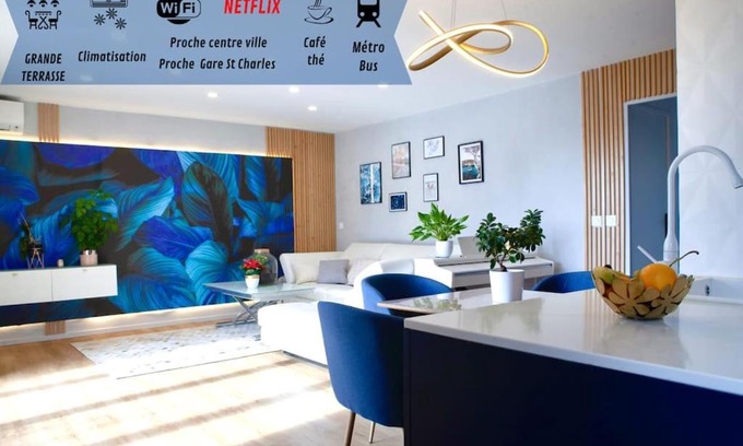 Les Chutes Lavie Apartment | T3 Le Designer 4è-Terrasse-climatisation & Netflix