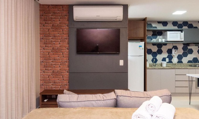 Setor Bueno Apartment | TH2004 Flat aconchegante no 20 andar do Ed The Expression com vista linda para cidade - Setor Bueno