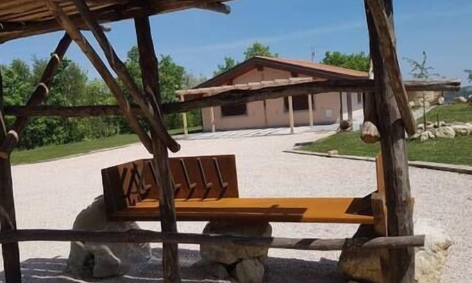 Mercato Saraceno House | the entire structure haystack