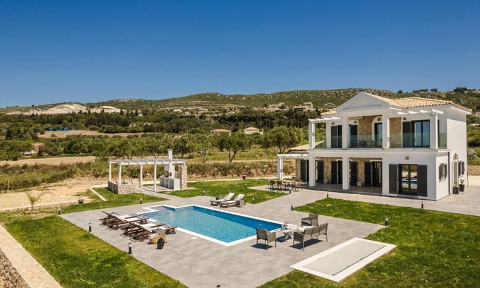 Minia Villa | The Ionian Sea and Sunset View Villa