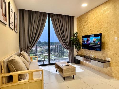 Taman Charming Apartment | The Podium-3R2B-Free 2 Parking-12 Pax-D335