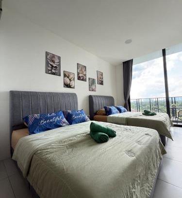 Taman Charming Apartment | The Podium - Studio Unit 4pax