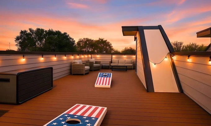 Radnor Apartment | `The Ryman` 4BR Haven with Scenic Rooftop