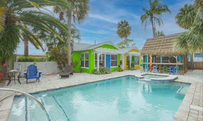 Indian Rocks Beach Cottage | The Seaside Cottages are located just across the street from Indian Rocks Beach!