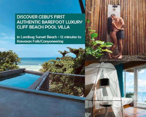 Lambug Villa | The Verge Cebu Beachfront King Bed Pool Villa - 12 Minutes to Kawasan Falls Canyoneering