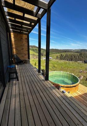 Navidad Ski Chalet | Thenca Lodge - increíble vista panorámica y hottub privado