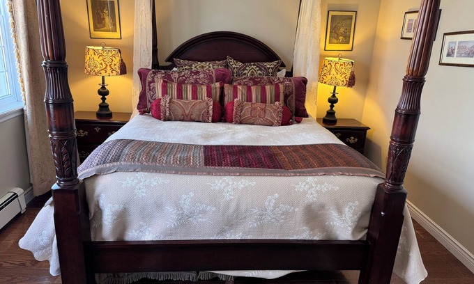 Halifax House | Timeless Elegance Embellished Mahogany Canopy Beds