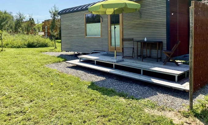 Stetten Apartment | Tiny-house Lilletør, Biolandhof Geßler, Dusche/wc, 25 qm - Biolandhof Geßler