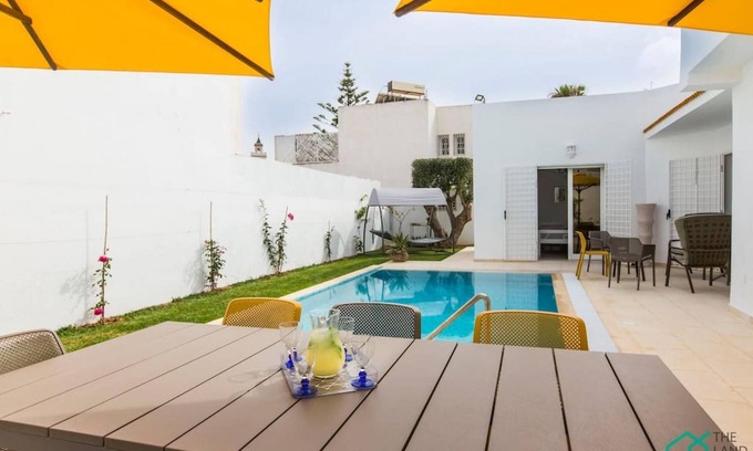 Mrezga House | Très charmante villa avec piscine à 5mn de la mer