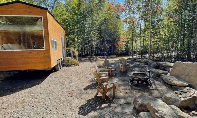 Dorchester Apartment | Trailside Stays - Tiny House in the Woods-Escape to Nature. Cardinal