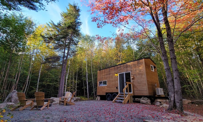 Dorchester Apartment | Trailside Stays- Tiny House in the Woods-Chickadee
