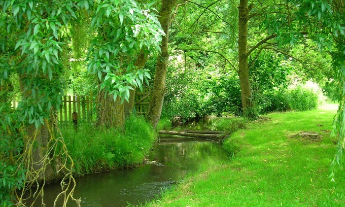 Lhomme Cottage | Tranquil riverside cottage in grounds of watermill.
