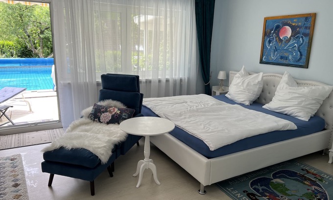 Suggental Apartment | Two-room apartment with pool in the local recreation area Waldkirch Suggental
