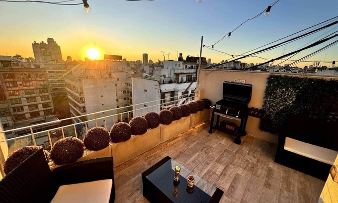 Abasto Apartment | Una noche en la Ciudad de la furia:Terraza privada
