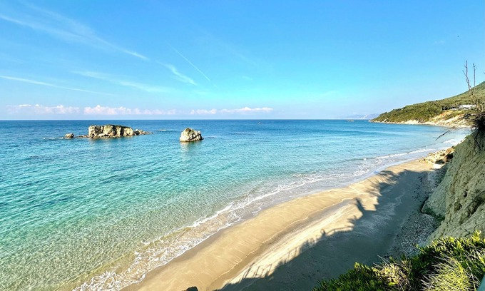 Agios Matthaios Villa | Unique view/Seaside/absolute privacy 2 bedrooms villa among the olive groves.