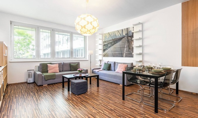 Nove Mesto Apartment | UrbanElegance Escape, top location, private garage parking