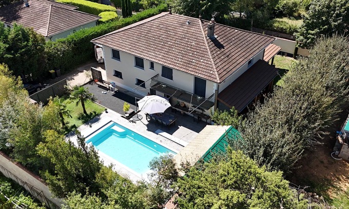 Rillieux-la-Pape House | Vacation villa 250 m² with heated pool near "LYON" ideal for families