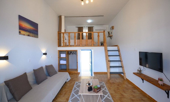 Panormos Apartment | Verano V1 (up to 4 guests) - Cozy apartment 2 minutes (200m) to the beach