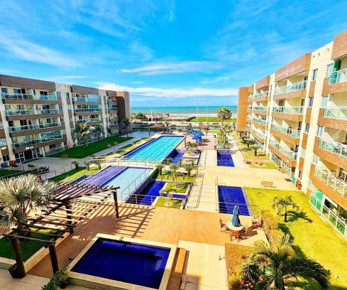 Antonio Diogo Apartment | VGFUN-447 3 quartos 2 wcs Vista Mar Pé na Areia Praia do Futuro